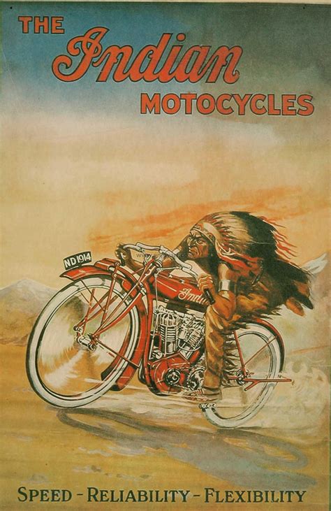 indian motorcycle poster